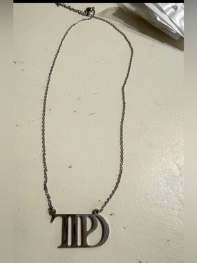 Taylor Swift TTPD Silver Tone Necklace New In Package